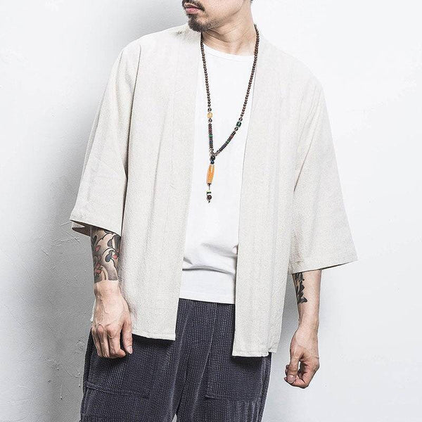 Men Streetwear Kimono Shirt - VICOZI