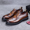 Elegant Brogue Carved Leather Shoes1