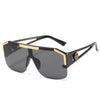 Metal Hinge Style Shield Sunglasses
