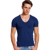 Men&#39;s fashion streetwear with solid stretch V-neck T-shirt, oversized zip hoodie, and big watches4