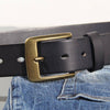 Vintage Copper Buckle Leather Belt