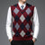 Men's Argyle Knitted Wool Vest