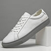 White Men&#39;s Leather Sneakers