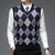Men's Argyle Knitted Wool Vest