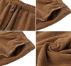 Vintage Solid Corduroy Pants