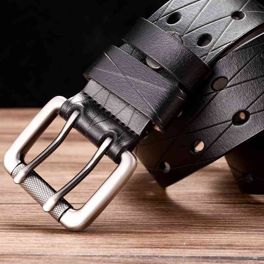 Men's Leather Double Hole Belt
