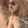 Men&#39;s Leopard Turtleneck Bodysuit