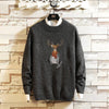 Men&#39;s Christmas Tree Deer Print Sweater
