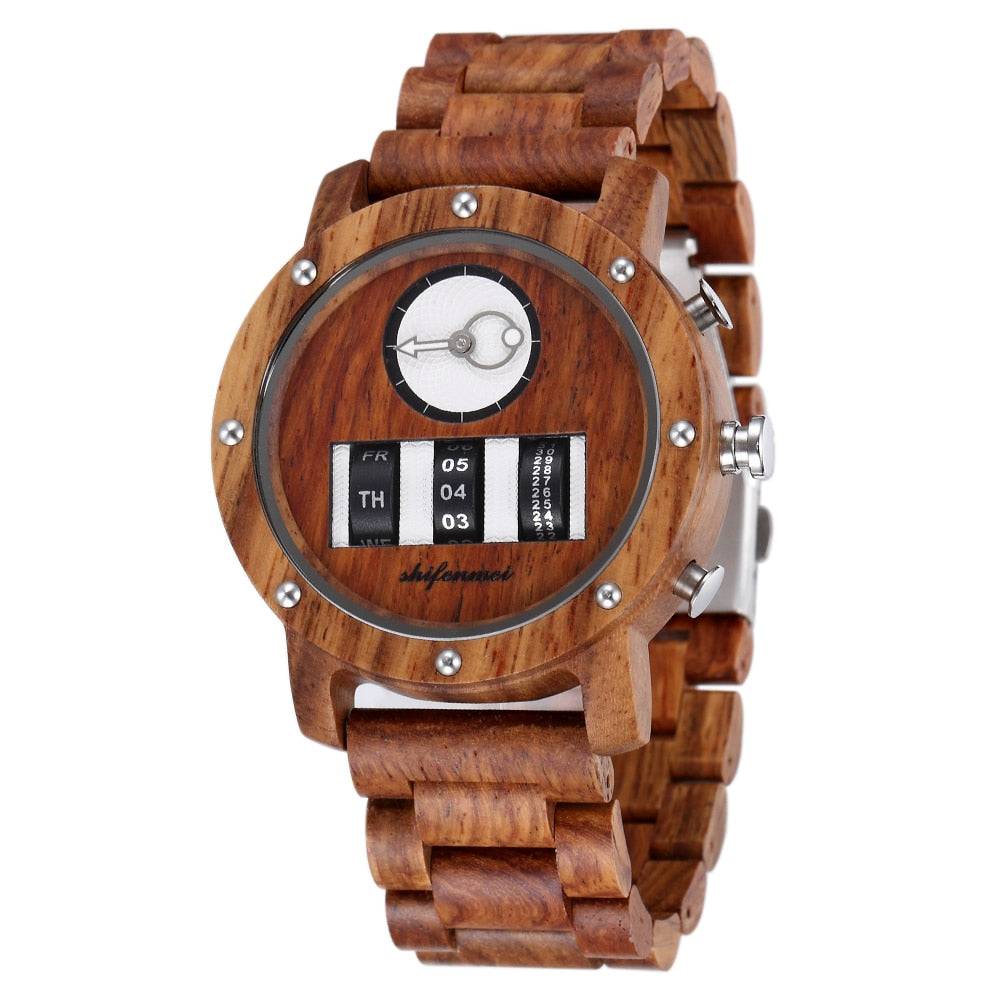 Wooden Men's Digital Watch