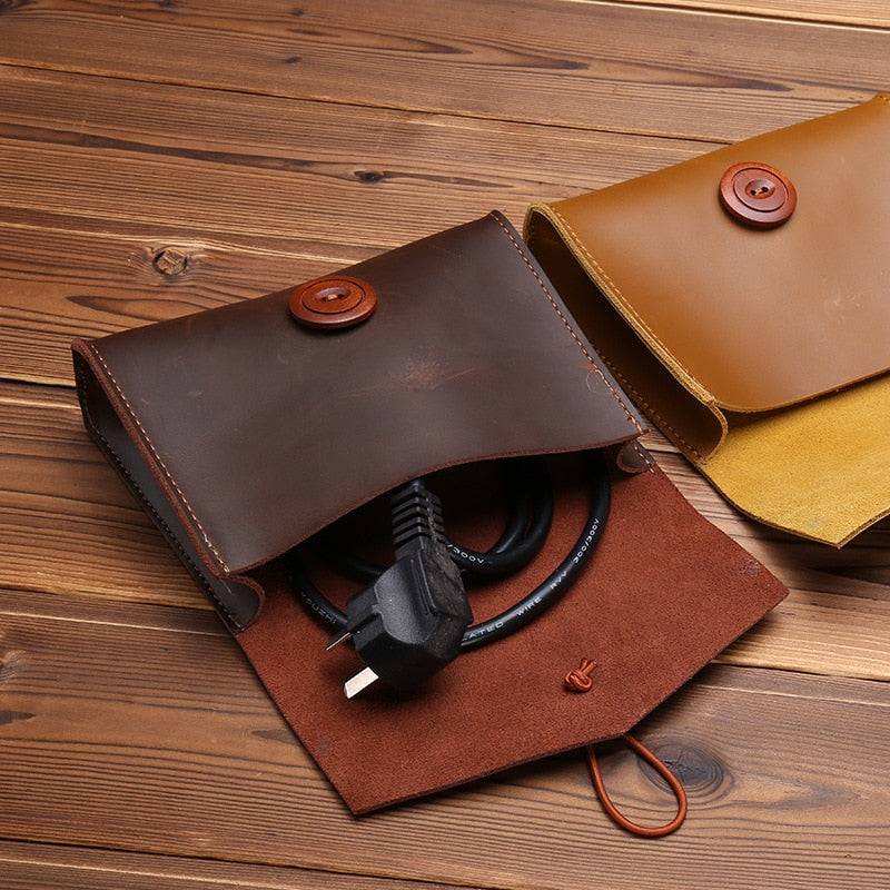 Men's Natural Leather Laptop Bag