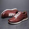 Genuine Leather Soft Flat Sneakers