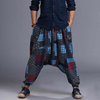 Vintage prints baggy pants in men&#39;s fashion streetwear with oversized zip hoodie and big watches6