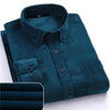 Men&#39;s casual corduroy long sleeve shirt in streetwear style, versatile and comfort fit with oversized zip hoodie6