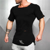 Fitness Ripped Cotton T-Shirt