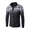 Casual women&#39;s knitted cardigan with snowflake pattern4
