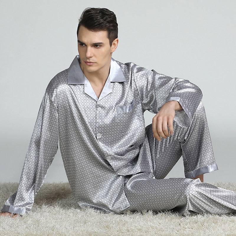 Men's Silk Pajamas Sets