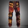 Men&#39;s Printed Linen Jogger Pants