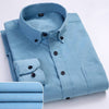 Men&#39;s casual corduroy long sleeve shirt in streetwear style, versatile and comfort fit with oversized zip hoodie0