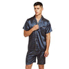 Men&#39;s Short Sleeve Satin Pajama