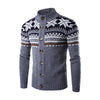 Casual women&#39;s knitted cardigan with snowflake pattern3