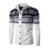 Casual women&#39;s knitted cardigan with snowflake pattern0