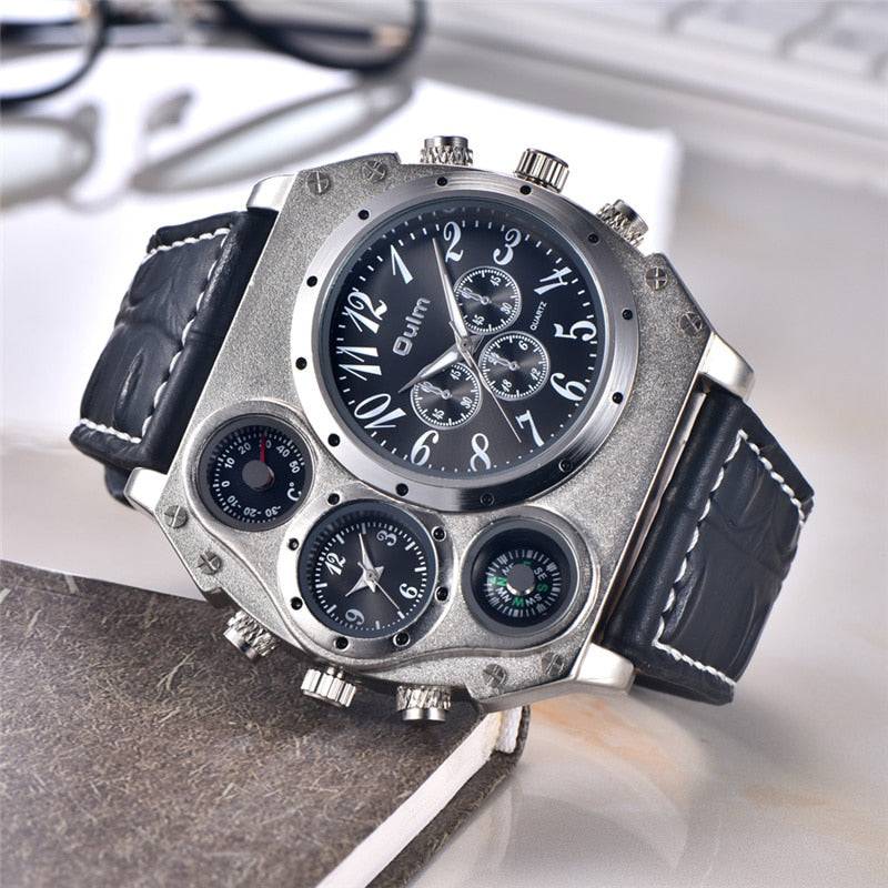 Men's Large Dial Wrist Watch