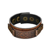 Vintage Steampunk Leather Bracelet with men&#39;s fashion accessories including oversized watches and streetwear hoodies2