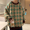 Retro Geometry Knitted Sweater
