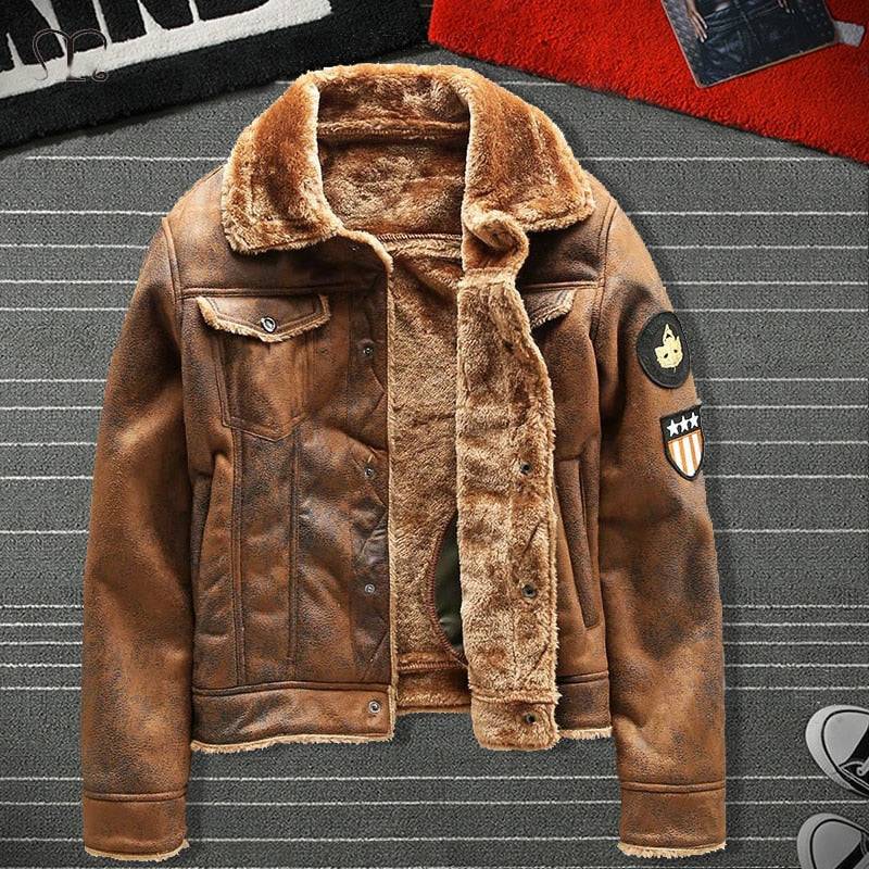 Air Force Velvet Leather Jacket