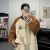 Men&#39;s loose casual jacket in streetwear style with oversized zip hoodie2