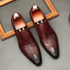 Embossed Men&#39;s Brogue Shoes
