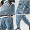 Men&#39;s Streetwear Denim Cargo Pants