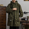 Military Tactical Hooded Trench Coat