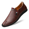 Leather Men&#39;s Flat Loafers