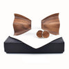 Wooden Design Bow Tie Set