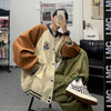 Men&#39;s loose casual jacket in streetwear style with oversized zip hoodie0
