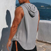 Men&#39;s Gym Sleeveless Hooded Shirt