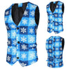 Men&#39;s Christmas Print Suit Vests