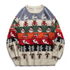 Loose Knitted Snowman Sweater