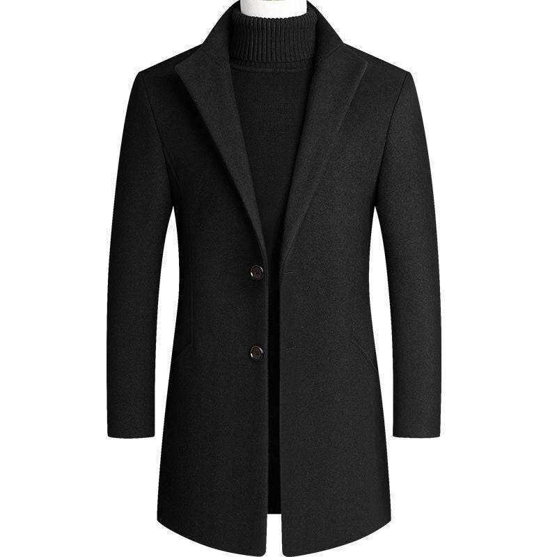 Casual Wool Slim Fit Coats - VICOZI