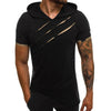 Men&#39;s Scratch Hooded T-Shirt