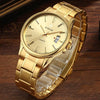 Men&#39;s Gold Steel Quartz Watch