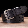 Men&#39;s Leather Double Hole Belt
