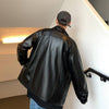 Men&#39;s Soft Loose Leather Jacket