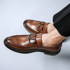 Vintage PU Leather Brogue Shoes