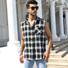 Casual Plaid Sleeveless Shirt for everyday wear1