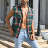 Casual Plaid Sleeveless Shirt for everyday wear2