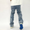 Retro Ripped Distressed Jeans For Men