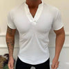 Men&#39;s Slim V-Neck Shirt