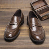 Leather Casual Slip-On Loafers